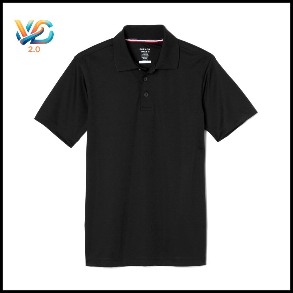 Kids' Moisture Wicking Performance Sport Polo Shirt, Stretch Fit